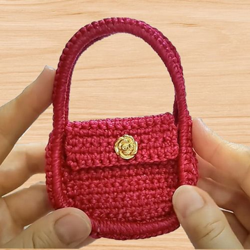 Crochet coin purse bag pattern