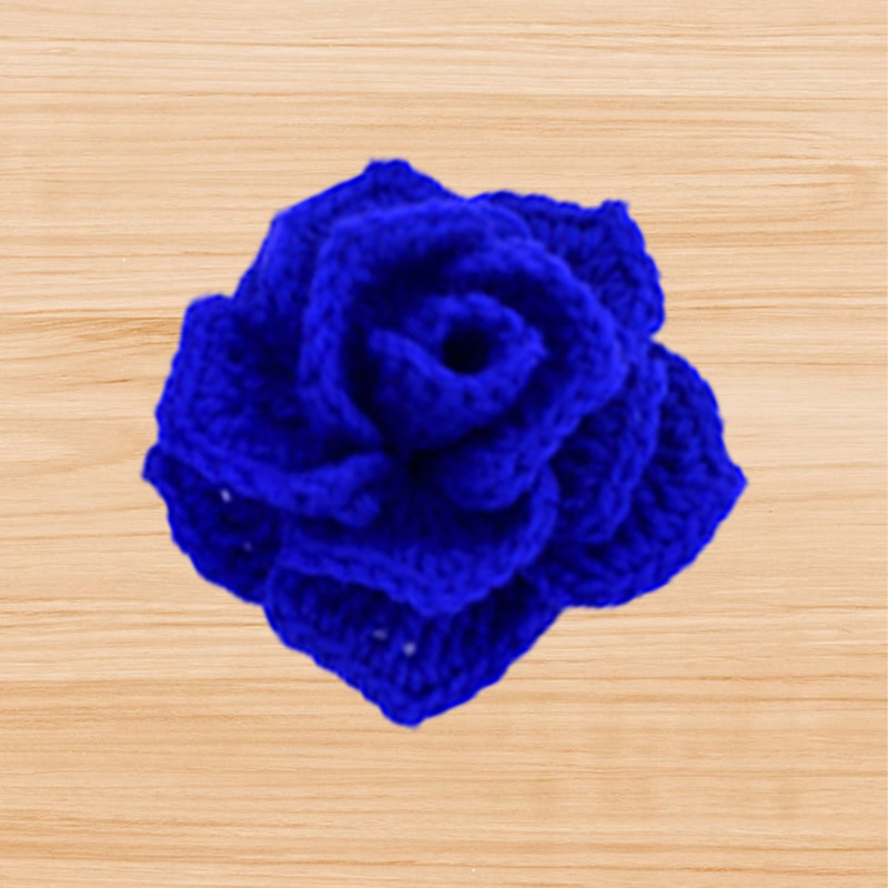 Crochet 3D flower pattern