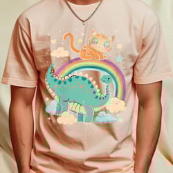dino cat shirt collection png, dinosaurs fun png, cat dinosaur print digital png files