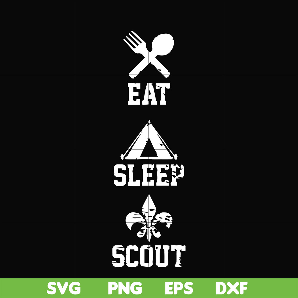 CMP089-Eat sleep scout svg, camping svg, png, dxf, eps digital file CMP089.jpg