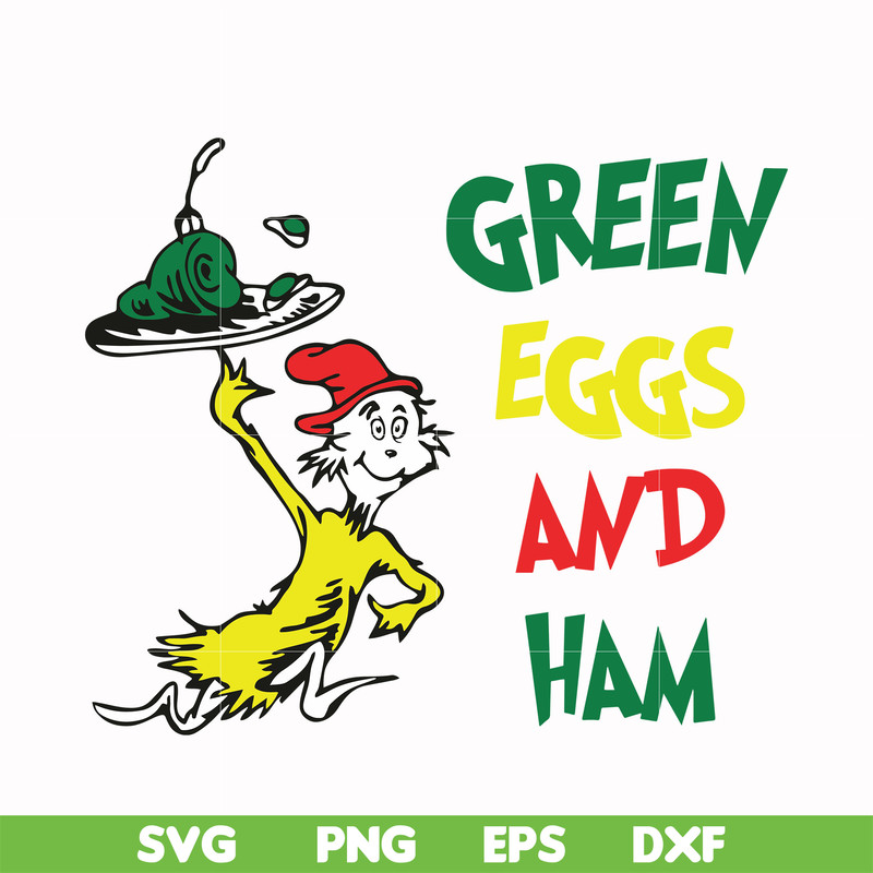 DR000102-Green eggs and ham svg, png, dxf, eps file DR000102.jpg