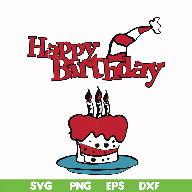 DR00045-Happy birthday svg, png, dxf, eps file DR00045.jpg