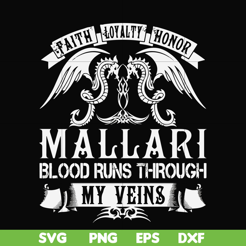 FN000243-Mallari blood runs through my veins svg, png, dxf, eps file FN000243.jpg