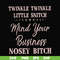 FN00075-Twinkle twinkle little snitch mind your business nosey bitch svg, png, dxf, eps file FN00075.jpg