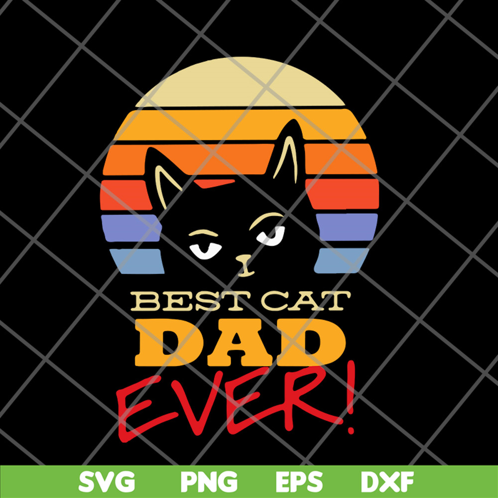 FTD01062118-Best cat dad ever svg, eps, png, dxf digital file FTD01062118.jpg