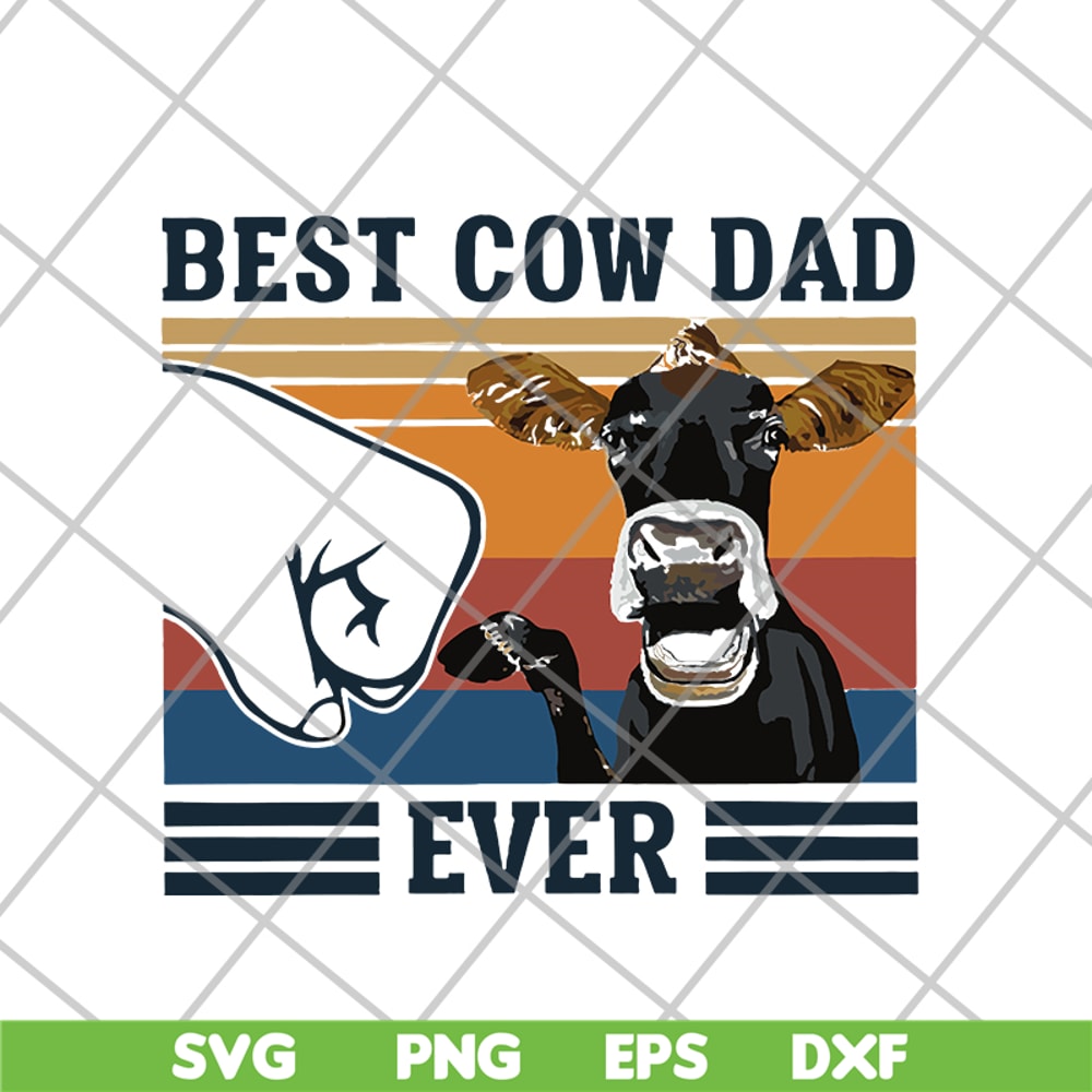 FTD24052122-best cow dad ever svg, png, dxf, eps digital file FTD24052122.jpg