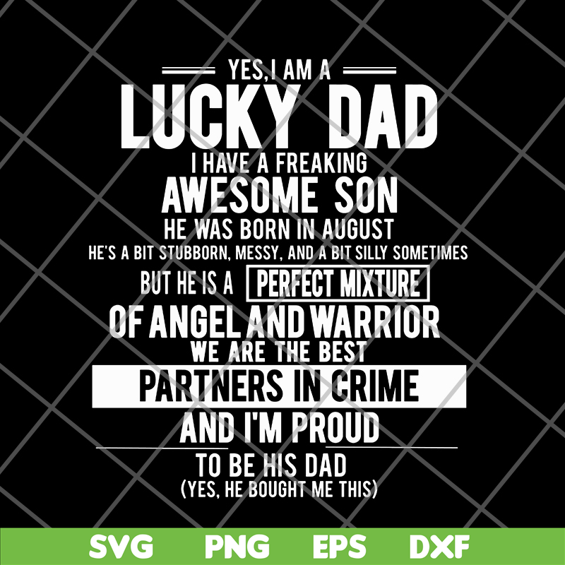 FTD28052122-yes, i'm a lucky dad svg, png, dxf, eps digital file FTD28052122.jpg