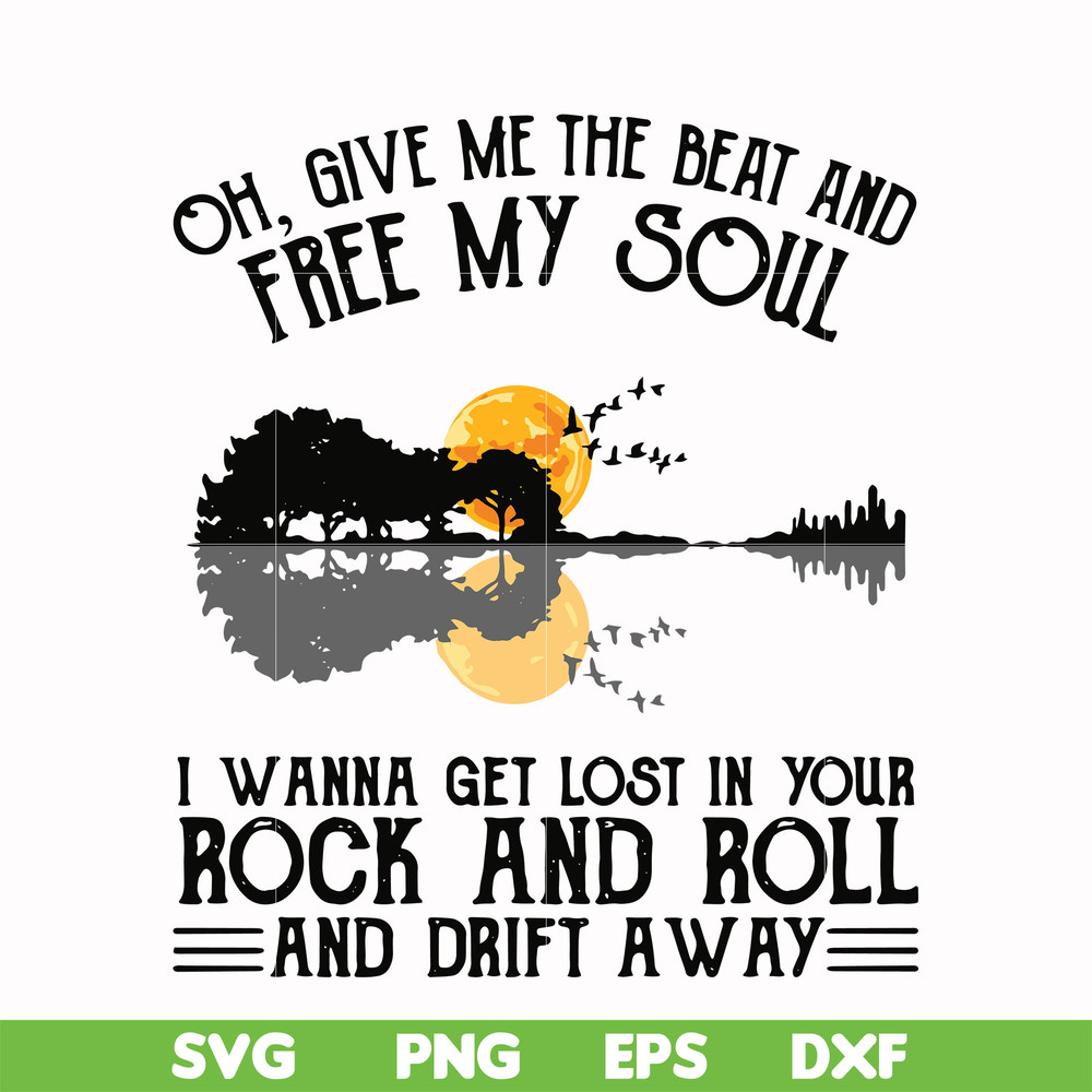 HLW0166-Give me the beat and free my soul svg, png, dxf, eps digital file HLW0166.jpg