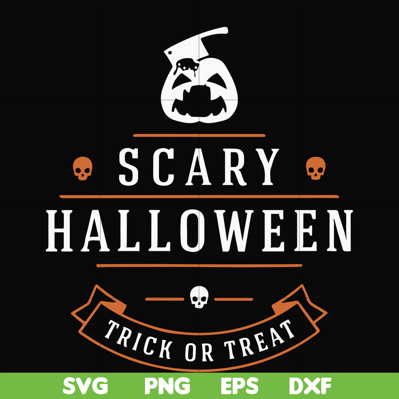 HLW17072013-Scary halloween trick or treat svg, png, dxf, eps digital file HLW17072013.jpg