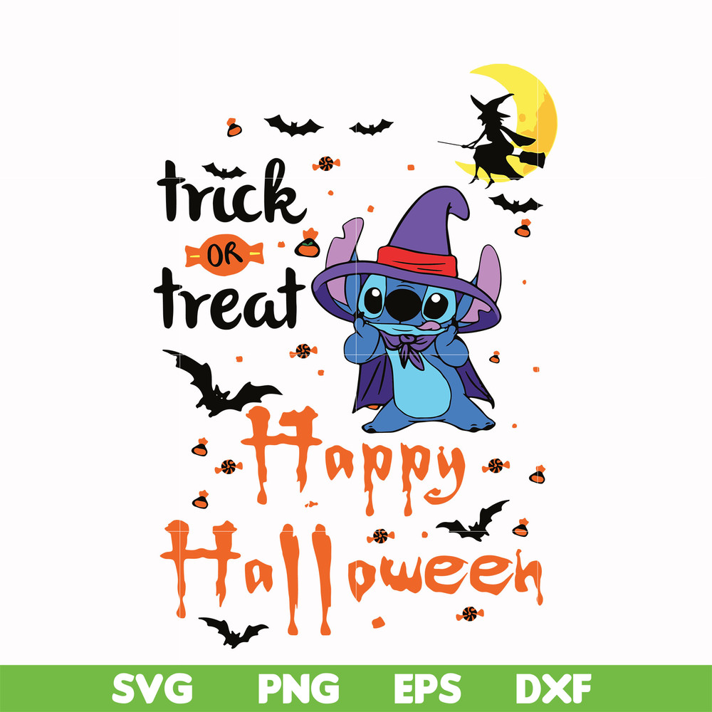 HLW1707205-Trick or treat svg, happy halloween svg, png, dxf, eps digital file HLW1707205.jpg