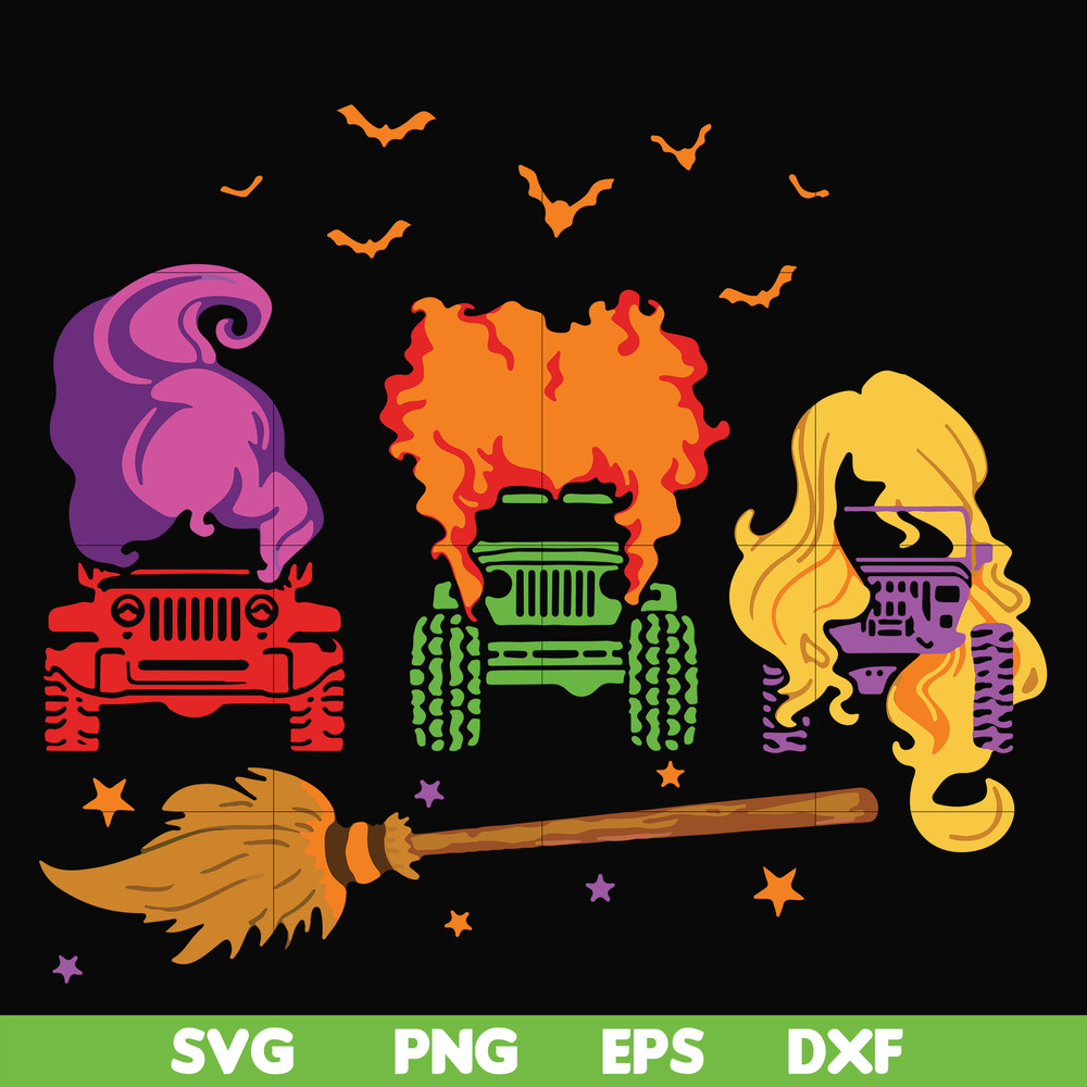 HLW23072010-Witch car svg, halloween svg, png, dxf, eps digital file HLW2307210.jpg