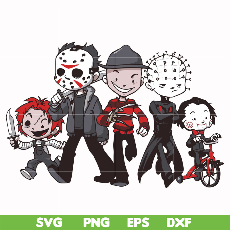HLW2307205-Scary Friends Horror svg, Halloween svg, png, dxf, eps digital file HLW2307205.jpg