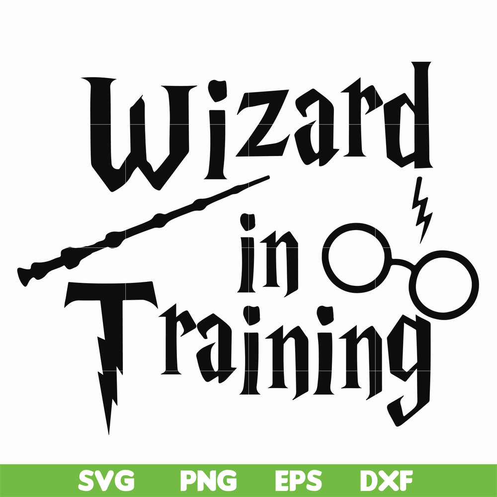 HRPT0001-Wizard in training svg, png, dxf, eps file HRPT0001.jpg