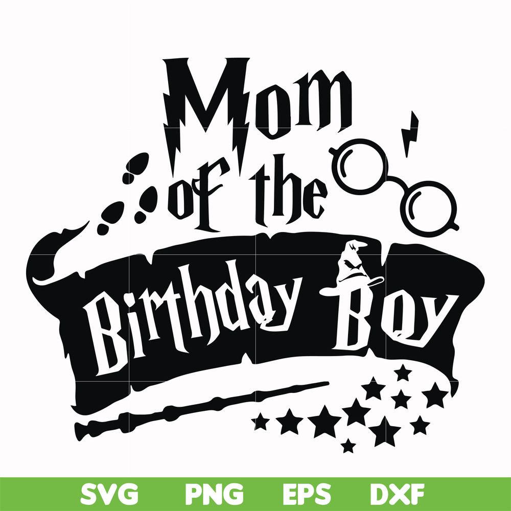 HRPT00016-Mom of the birthday boy svg, png, dxf, eps file HRPT00016.jpg