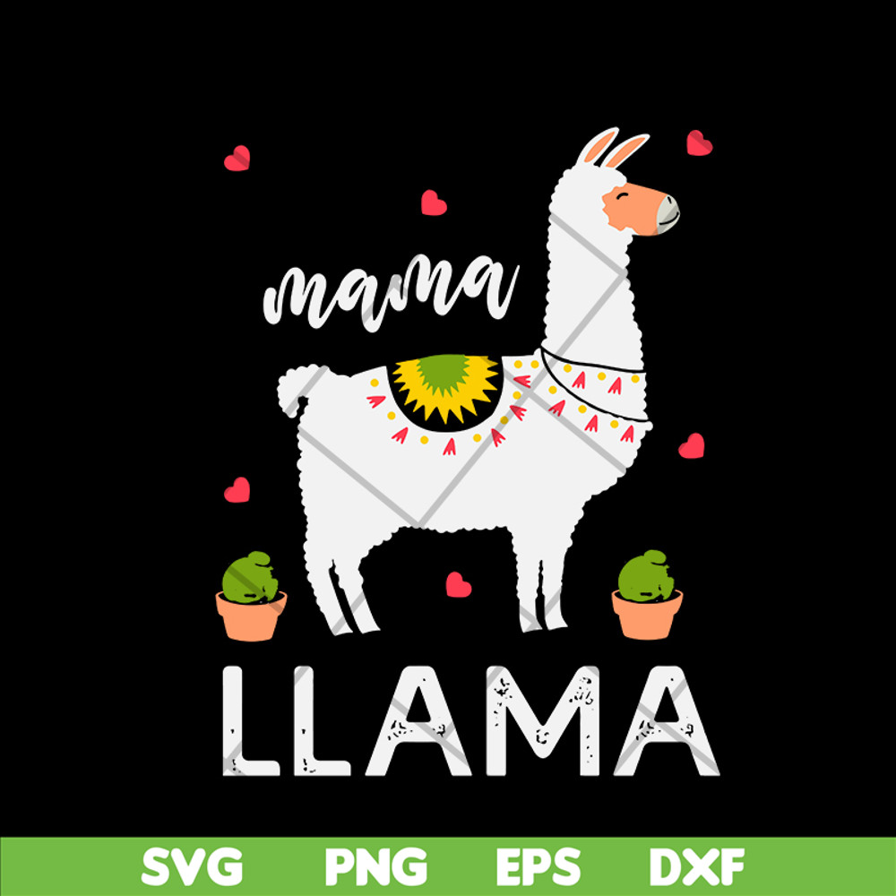 MTD02042123-Mama llama svg, Mother's day svg, eps, png, dxf digital file MTD02042123.jpg