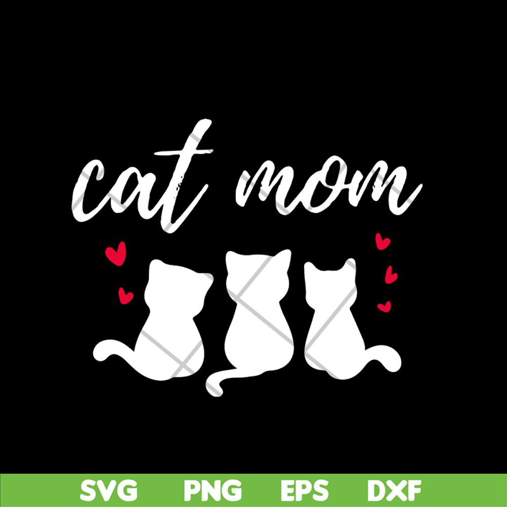 MTD03042111-Cat mom svg,Mother's day svg, eps, png, dxf digital file MTD03042111.jpg