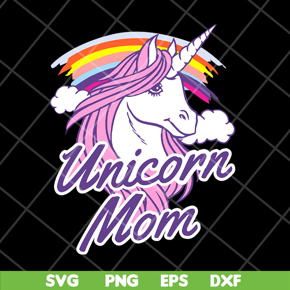 MTD04042103-Unicorn Mom svg, Mother's day svg, eps, png, dxf digital file MTD04042103.jpg