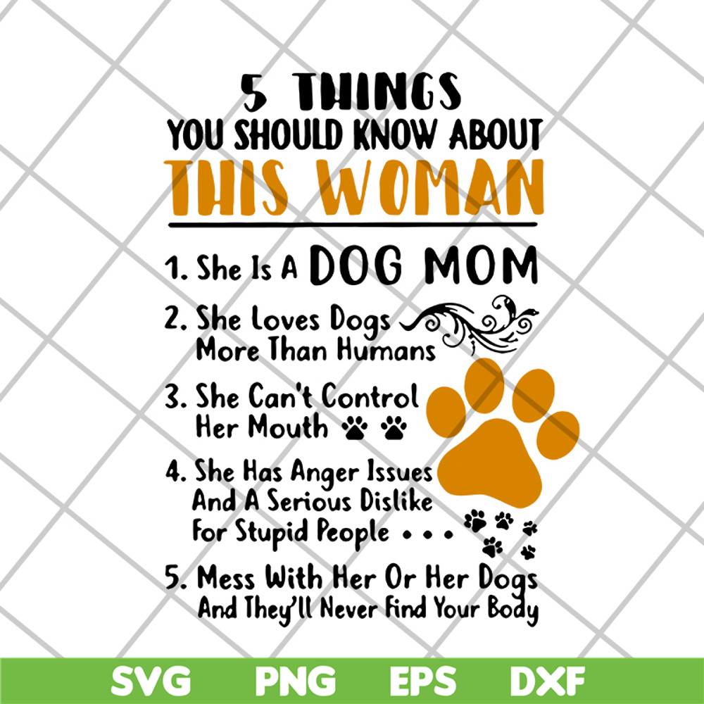 MTD10042120-5 things you should know about this woman svg, Mother's day svg, eps, png, dxf digital file MTD10042120.jpg
