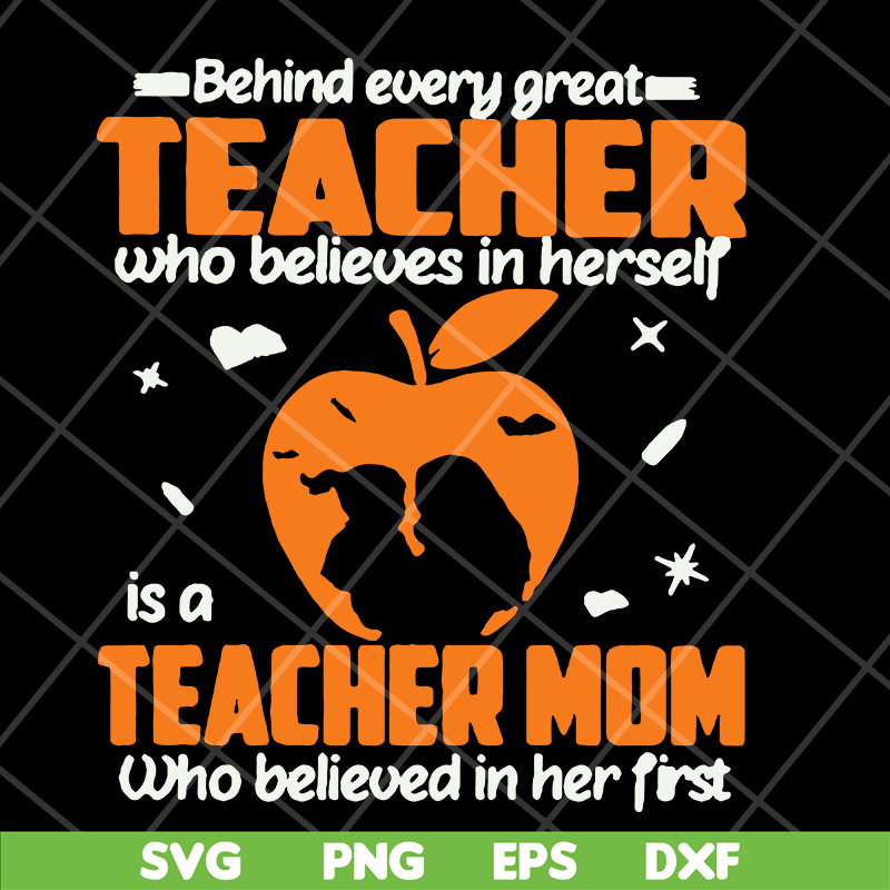 MTD15042109-Teacher mom svg, Mother's day svg, eps, png, dxf digital file MTD15042109.jpg