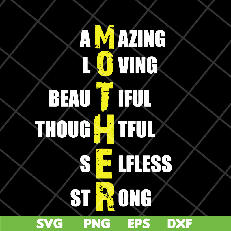 MTD23042105-Amazing loving mother svg, Mother's day svg, eps, png, dxf digital file MTD23042105.jpg