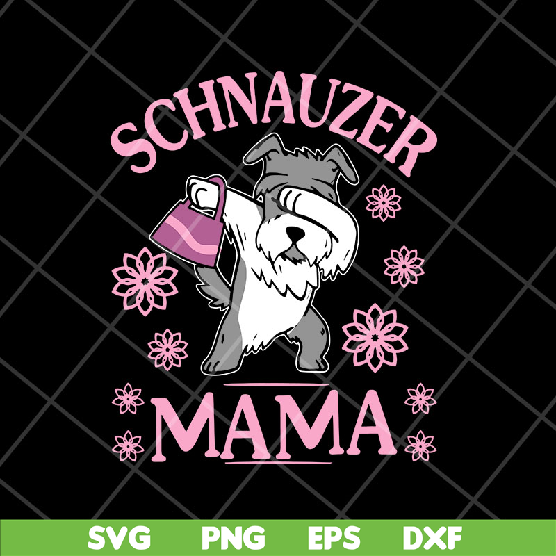 MTD26042102-Schnauzer mama svg, Mother's day svg, eps, png, dxf digital file MTD26042102.jpg