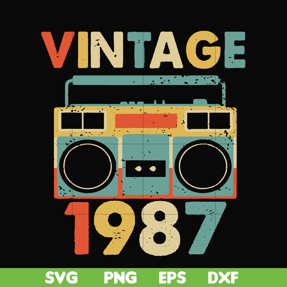 NBD0029-Vintage November 1987 svg, png, dxf, eps digital file NBD0029.jpg
