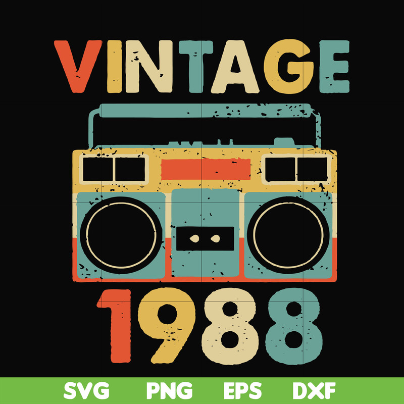 NBD0030-Vintage November 1988 svg, png, dxf, eps digital file NBD0030.jpg