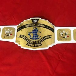 New Handmade White Belt Intercontinental Heavyweight Championship Title Replica Belt Adult Size 2MM