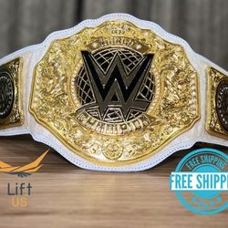 New World Heavy Weight Wrestling Championship Title Replica White Belt Adult Size 2MM