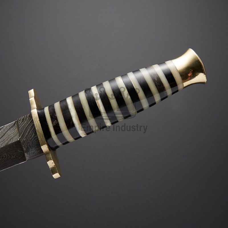 14 Inch Handmade Damascus Steel Double Edge Dagger Knife With Resin Handle Christmas Gift Combat Da 1