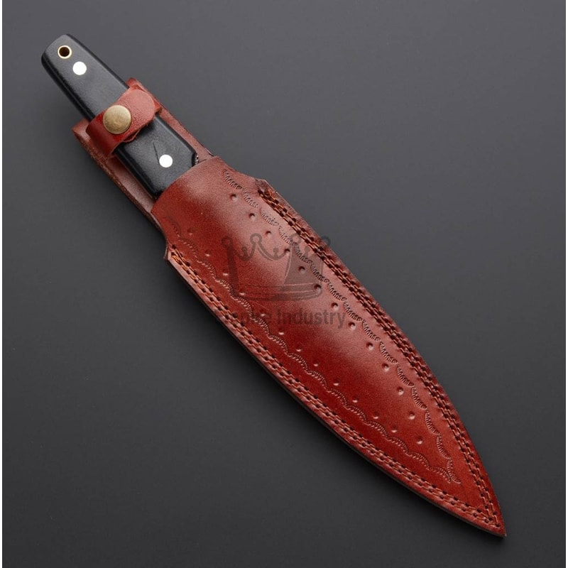 13 Inch Handmade Damascus Steel Double Edge Dagger Knife With Micarta Handle Christmas Gift Combat 2