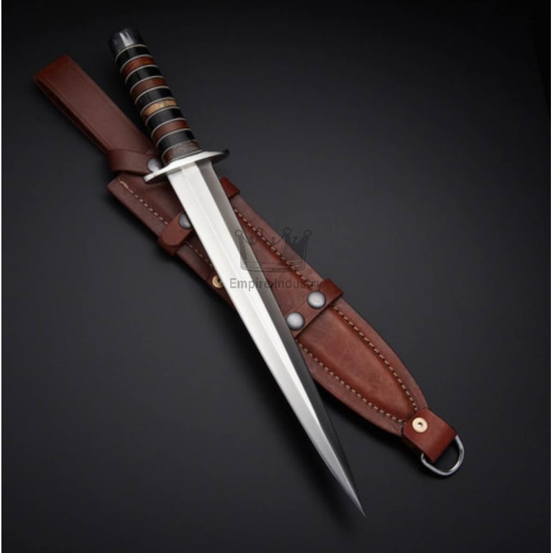 19 Inch Handmade Carbon Steel Double Edge Dagger Knife With Wood Handle Christmas Gift Combat Dagge 0
