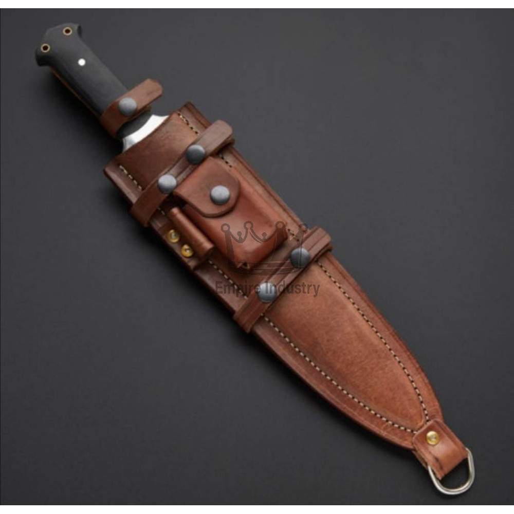 23 Inch Handmade Carbon Steel Double Edge Full Tang Hunting Sword With Micarta Handle Christmas Gif 1
