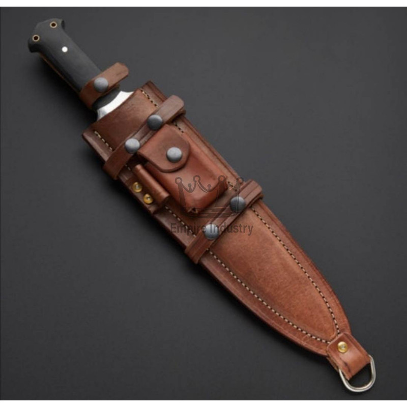 23 Inch Handmade Carbon Steel Double Edge Full Tang Hunting Sword With Micarta Handle Christmas Gif 1