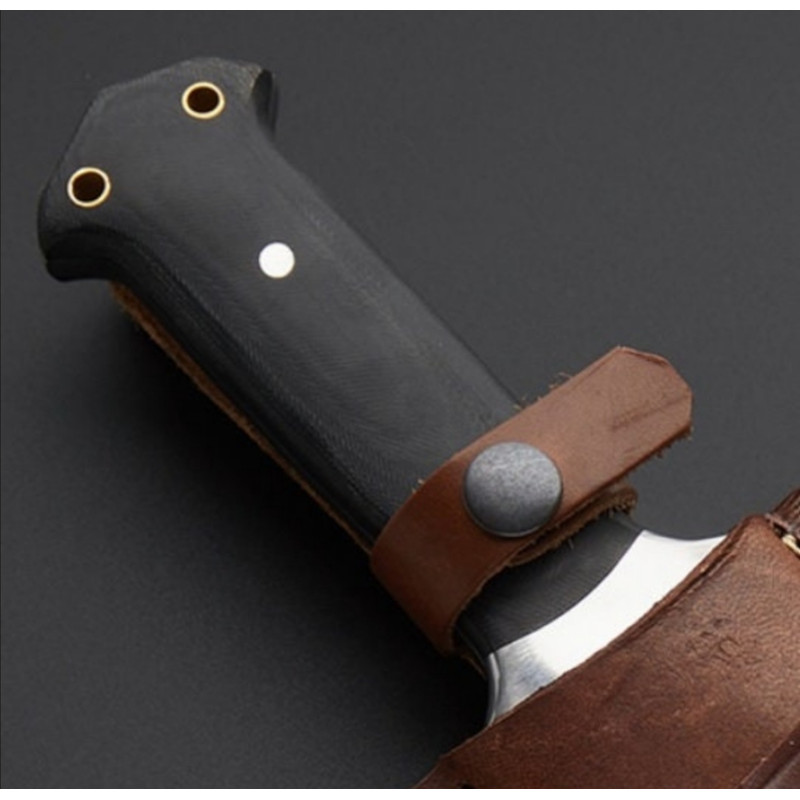 23 Inch Handmade Carbon Steel Double Edge Full Tang Hunting Sword With Micarta Handle Christmas Gif 2