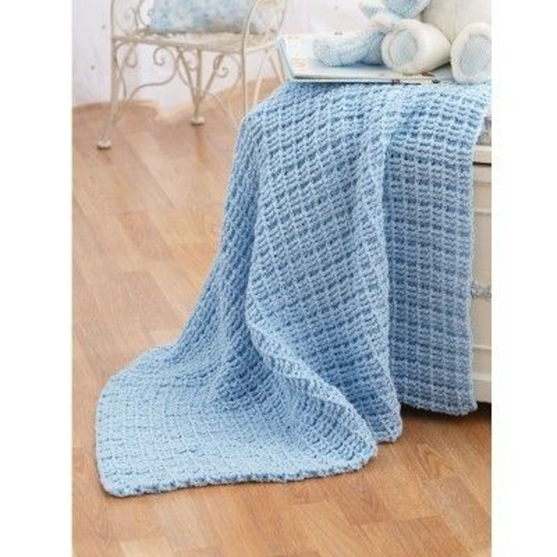 Crochet Blanket In Bernat Baby Coordinates Solids 0