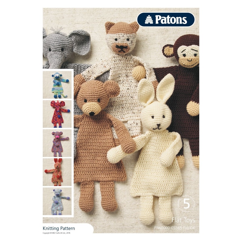 Flat Toys In Patons Fab DK PBN000005365 Downloadable PDF 0