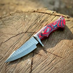 Custom Handmade Damascus skiner Knife | Gift For Him | Hunting Knife