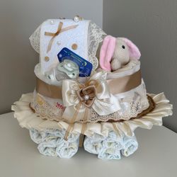 Gift for newborn baby. Diaper stroller.