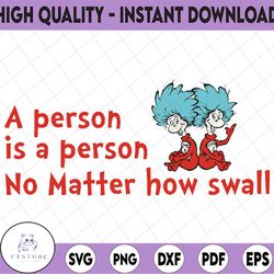 A person is a person no matter how small svg, Dr. Seuss svg, svg  design svg, Read across America cut files, sublimation