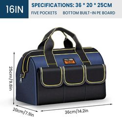 AIRAJ Multi-Function Tool Bag 1680D Oxford Cloth Electrician Bag