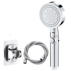 High Pressure Shower Head 5 Modes Adjustable Showerheads with Hose