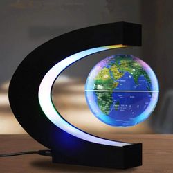 LED Magnetic Levitation Floating World Map Globe Light Anti Gravity