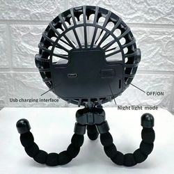 Baby Stroller Fan Hand Held Rechargeable USB Bladeless Small Folding