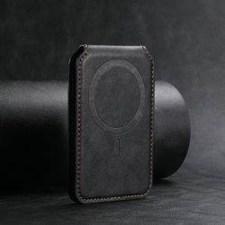 Luxury Leather Cellphone Magsafe Magnetic Card Holder For IPhone
