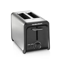 Carrie RStocker 2 Slice Toaster with Wide Slots, Bagel Function, Toast Boost, Stainless, New