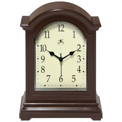 Carrie RStocker Classic Brown Antique Grandfather Tabletop Traditonal Analog Display Clock
