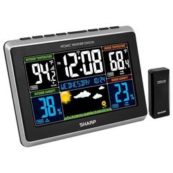 Carrie RStocker Weather Station with Easy to Read Color Display - Wireless Indoor Outdoor Thermometer and Humidity, Atom