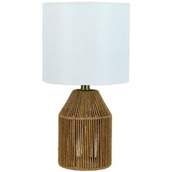 Carrie RStocker Natural Rope Table Lamp, 16"H