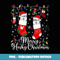 Merry Husky Christmas Siberian Husky Xmas Party - Sublimation-Ready PNG File